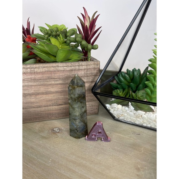 Labradorite Tower Polished Point / Wand Flashy Labradorite - Picture 2 of 7